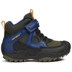 Geox Buty Zimowe Za Kostkę Chłopięce New Savage 32 Niebieski. Niebieskie buty chłopięce zimowe marki Geox, z gumy, za kostkę, bez zapięcia. Za 329,00 zł.