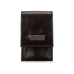 SKÓRZANE MĘSKIE ETUI NA PAPIEROSY SA14 SLIM CIEMNY BRĄZ. Pomarańczowe etui męskie Solier, ze skóry. Za 34,90 zł.