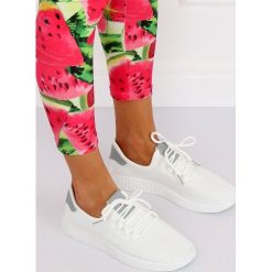Buty sportowe biało-szare NB281 GREY. Szare buty sportowe damskie obuwie damskie, bez wzorów, z tkaniny, sportowe. Za 64,04 zł.