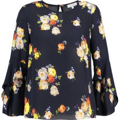 Bluzki damskie: Warehouse VICTORIA FLORAL RUFFLE SLEEVE Bluzka navy pattern