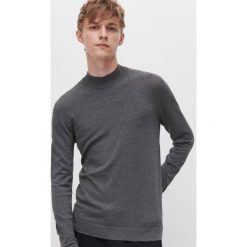 Gładki sweter z półgolfem - Szary. Szare swetry męskie Reserved, s, bez wzorów, bez kołnierzyka, bez kaptura. Za 99,99 zł.
