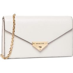 Torebka MICHAEL MICHAEL KORS - Grace 30H9GGHC2A Optic White. Białe torebki klasyczne damskie MICHAEL Michael Kors, bez wzorów, ze skóry, wizytowe, bez dodatków. Za 869,00 zł.