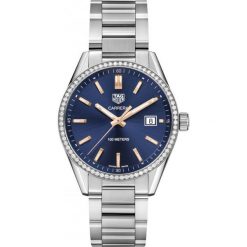 TAG HEUER RABAT ZEGAREK CARRERA WAR1114.BA0601. Szare zegarki damskie TAG HEUER, złote. W wyprzedaży za 13250,00 zł.
