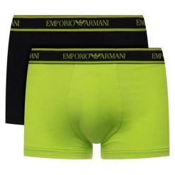 Komplet 2 par bokserek Emporio Armani Underwear 111210 9A717 09882. Bokserki męskie Emporio Armani Underwear, bez wzorów, z elastanu. W wyprzedaży za 139,00 zł.