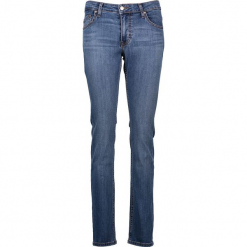 Dżinsy "Sissy" - Slim fit - w kolorze niebieskim. Niebieskie jeansy damskie relaxed fit marki Mustang, z aplikacjami. W wyprzedaży za 152,95 zł.