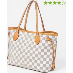 Torebki klasyczne damskie: Torebka „Neverfull PM” w kolorze kremowo-szarym – 37 x 22 x 13 cm