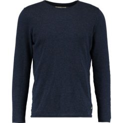Swetry klasyczne męskie: TOM TAILOR DENIM CREW ROLLED EDGES Sweter night sky blue