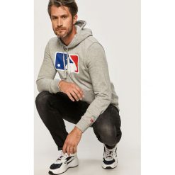 New Era - Bluza. Szare bluzy męskie New Era, s, z nadrukiem, z bawełny, z kapturem, bez rękawów, z kapturem. W wyprzedaży za 259,90 zł.