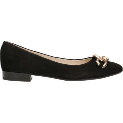 Baleriny EMMA. Czarne baleriny damskie zamszowe marki Gino Rossi, eleganckie. Za 249,90 zł.