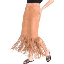 TWINSET Spódnica Brązowy Pomarańczowy. Pomarańczowe spódniczki damskie Twinset, xs, bez wzorów, ze skóry. Za 1756,95 zł.