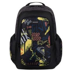 Quiksilver Schoolie M Black Thunderbolts. Czarne plecaki męskie marki Quiksilver, eleganckie. W wyprzedaży za 146,00 zł.