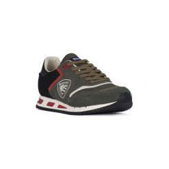 Buty Blauer MIL MEMPHIS. Zielone trampki męskie marki Blauer, bez wzorów, bez zapięcia. Za 556,32 zł.