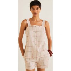 Mango - Top Lili. Czerwone bluzki damskie Mango, s, bez wzorów, z bawełny, casualowe, bez kołnierzyka, bez rękawów. W wyprzedaży za 49,90 zł.