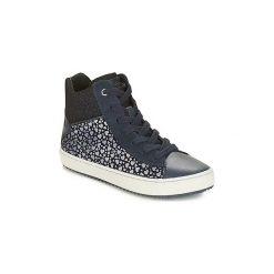 Buty Dziecko Geox J KALISPERA GIRL. Niebieskie trampki dziewczęce Geox, bez wzorów, bez zapięcia. Za 149,50 zł.