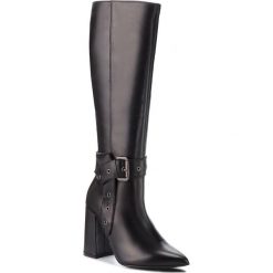Kozaki SOLO FEMME - 14154-5A-H06/000-01-00 Czarny. Szare buty zimowe damskie marki Solo Femme, z materiału, na szpilce. W wyprzedaży za 459,00 zł.