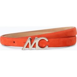 Marc Cain Collections - Damski pasek skórzany, czerwony. Czerwone paski damskie Marc Cain Collections, w paski, eleganckie. Za 379,95 zł.