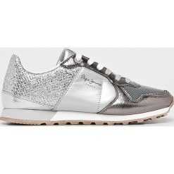 Pepe Jeans - Buty Verona W Blom. Szare buty sportowe damskie Pepe Jeans, bez wzorów, z jeansu, sportowe. W wyprzedaży za 249,90 zł.