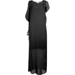 Twinset Sukienka. Sukienki damskie Twin Set, na co dzień, bez wzorów, z tkaniny, z okrągłym kołnierzem, bez rękawów, asymetryczne. Za 459,00 zł.