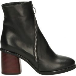 Botki - DESY04 DEL NE. Czarne botki damskie skórzane marki Venezia. Za 349,00 zł.