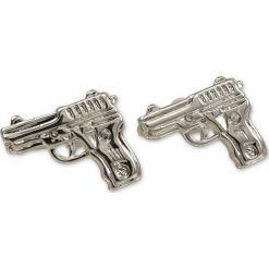 Stylowe, Męskie Spinki do Mankietów -ALTIES- PISTOLETY, Policyjne, Militaria SPMALT0246. Spinki do mankietów męskie Alties, z mosiądzu. Za 45,00 zł.