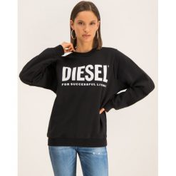 Bluza Diesel 00SYW9 0IAJH. Czarne bluzy damskie Diesel, m, bez wzorów, z bawełny, bez rękawów, bez kaptura. Za 449,00 zł.