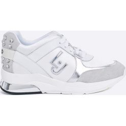 Liu Jo - Buty. Białe buty sportowe damskie marki Liu Jo, bez wzorów, ze skóry, sportowe. Za 659,90 zł.
