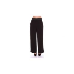 Spodnie z lejącego materiału Moschino A03135824. Czarne spodnie damskie MOSCHINO. Za 965,43 zł.