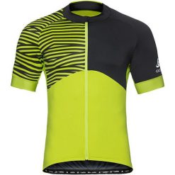 Odlo Koszulka rowerowa Stand-up collar Umbrail Ceramicool czarno-żółta r. L (411452). Koszulki sportowe męskie Odlo, l. Za 231,94 zł.