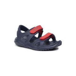 CROCS 204988-4BA. Niebieskie klapki chłopięce Crocs, ze skóry ekologicznej. Za 109,99 zł.