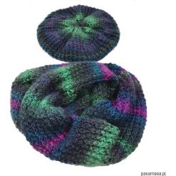 Czapki zimowe damskie: Komplet Zimowy Czapka/Beret z Kominem