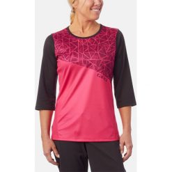 Topy sportowe damskie: GIRO Koszulka ROUST JERSEY Różowo-czarna r. S (GR-8053477)