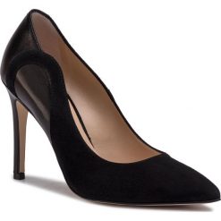 Szpilki EVA MINGE - EM-21-05-000121 601. Czarne półbuty damskie Eva Minge, bez wzorów, ze skóry, eleganckie, bez obcasa, na obcasie, bez zapięcia. W wyprzedaży za 289,00 zł.