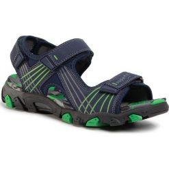 Sandały SUPERFIT - 6-00100-81 D Ocean Kombi. Niebieskie sandały chłopięce Superfit, ze skóry ekologicznej, bez zapięcia. W wyprzedaży za 249,00 zł.