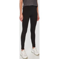 Guess Jeans - Legginsy. Czarne spodnie damskie s, z elastanu, z podwyższonym stanem. Za 319,90 zł.