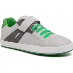 Sneakersy GEOX - J Gisli B. B J025CB 010FE C0001 D Grey/Dk Grey. Szare trampki chłopięce Geox, bez wzorów, ze skóry ekologicznej, na rzepy. W wyprzedaży za 179,00 zł.