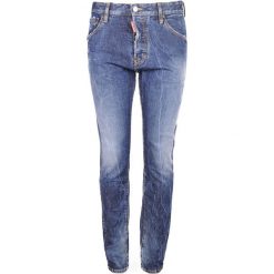 Dsquared2 Jeansy "Sexy Mercury". Czerwone jeansy męskie Dsquared2, z aplikacjami, z jeansu. Za 999,00 zł.