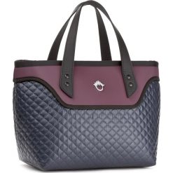 Torebki klasyczne damskie: Torebka GOSHICO – Flowerbag 3253 Granat/Fiolet Pikowany