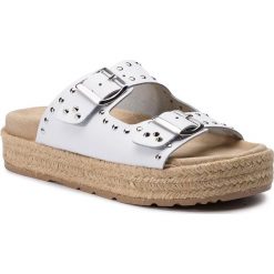 Espadryle IGI&CO - 3197311 Bian. Białe espadryle damskie marki IGI&CO, z aplikacjami, ze skóry, bez obcasa. Za 349,00 zł.