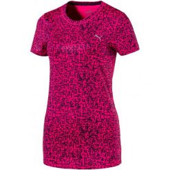Puma Koszulka Essential Tee - Graphic Peacoat S. Czerwone bluzki sportowe damskie Puma, s. W wyprzedaży za 99,00 zł.