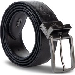 Pasek męski Lacoste RC4002. Czarne paski męskie Lacoste, w paski. Za 349,00 zł.
