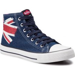 Trampki LEE COOPER - High Cut 1 LCWL-19-530-041 Demen. Niebieskie półbuty damskie Lee Cooper, bez wzorów, z gumy, bez zapięcia. W wyprzedaży za 99,00 zł.
