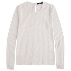 Koszulka w kolorze białym. Białe koszulki damskie Pepe Jeans, xs, bez wzorów, z okrągłym kołnierzem, z długim rękawem. W wyprzedaży za 89,95 zł.