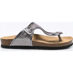 Pepe Jeans - Japonki. Szare klapki damskie marki Pepe Jeans, bez wzorów, z jeansu, bez obcasa, na szpilce. W wyprzedaży za 159,90 zł.
