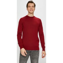 Tommy Hilfiger Tailored - Sweter. Brązowe swetry klasyczne męskie Tommy Hilfiger Tailored, l, z dzianiny, z okrągłym kołnierzem. Za 399,90 zł.