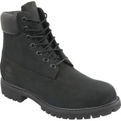 Timberland Premium 6 Inch 10073. Czarne buty trekkingowe męskie Timberland, na zimę, ze skóry. W wyprzedaży za 519,99 zł.