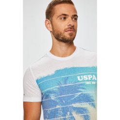 U.S. Polo - T-shirt. Szare koszulki polo męskie marki U.S. Polo, l, z nadrukiem, z bawełny. W wyprzedaży za 159,90 zł.