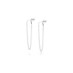Kolczyki Drops. Szare kolczyki damskie marki Aleksandra puchacz jewellery, złote. Za 133,00 zł.