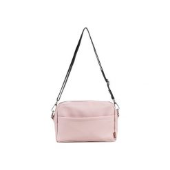 Torebka 2w1 MINI PACK różowa. Różowe torebki klasyczne damskie Fiksoo, w paski, z tkaniny, eleganckie. Za 229,00 zł.