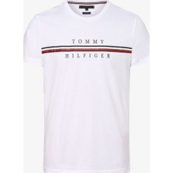 Tommy Hilfiger - T-shirt męski, biały. Białe t-shirty męskie TOMMY HILFIGER, xl, z nadrukiem, klasyczne, z klasycznym kołnierzykiem. Za 179,95 zł.