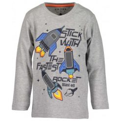 Blue Seven Koszulka Chłopięca Z Rakietami 110 Szary. Niebieskie t-shirty chłopięce Blue Seven, z bawełny. Za 49,00 zł.